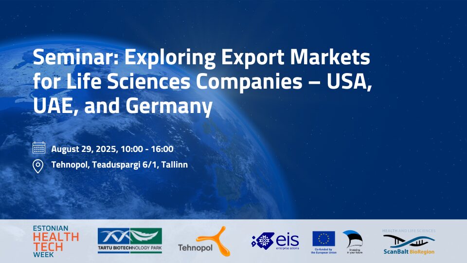 Seminar: Exploring Export Markets for Life Sciences Companies – USA, UAE, and Germany