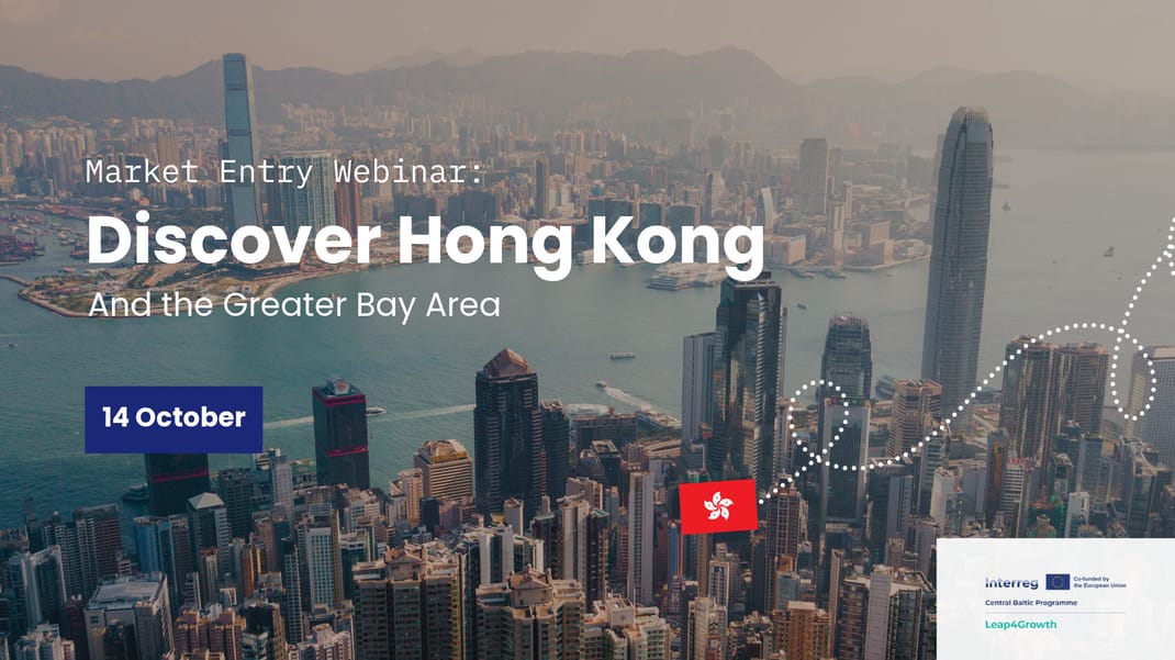 Market entry webinar: Discover Hong Kong