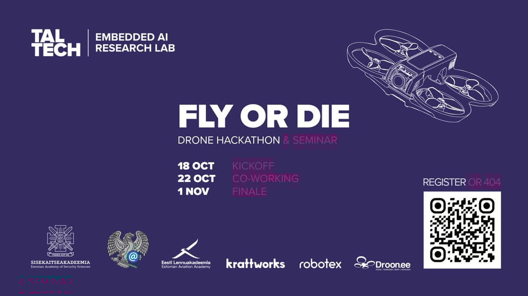 Tehnopol recommends: Drone Hackathon: Fly or Die