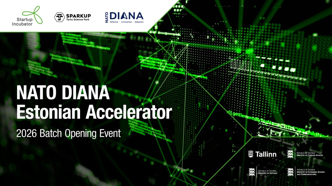 NATO DIANA Estonian accelerator 2026 batch opening event