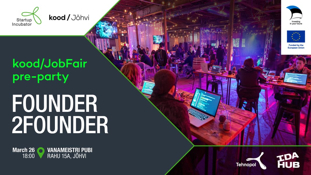Founder2Founder: JobFair pre-party
