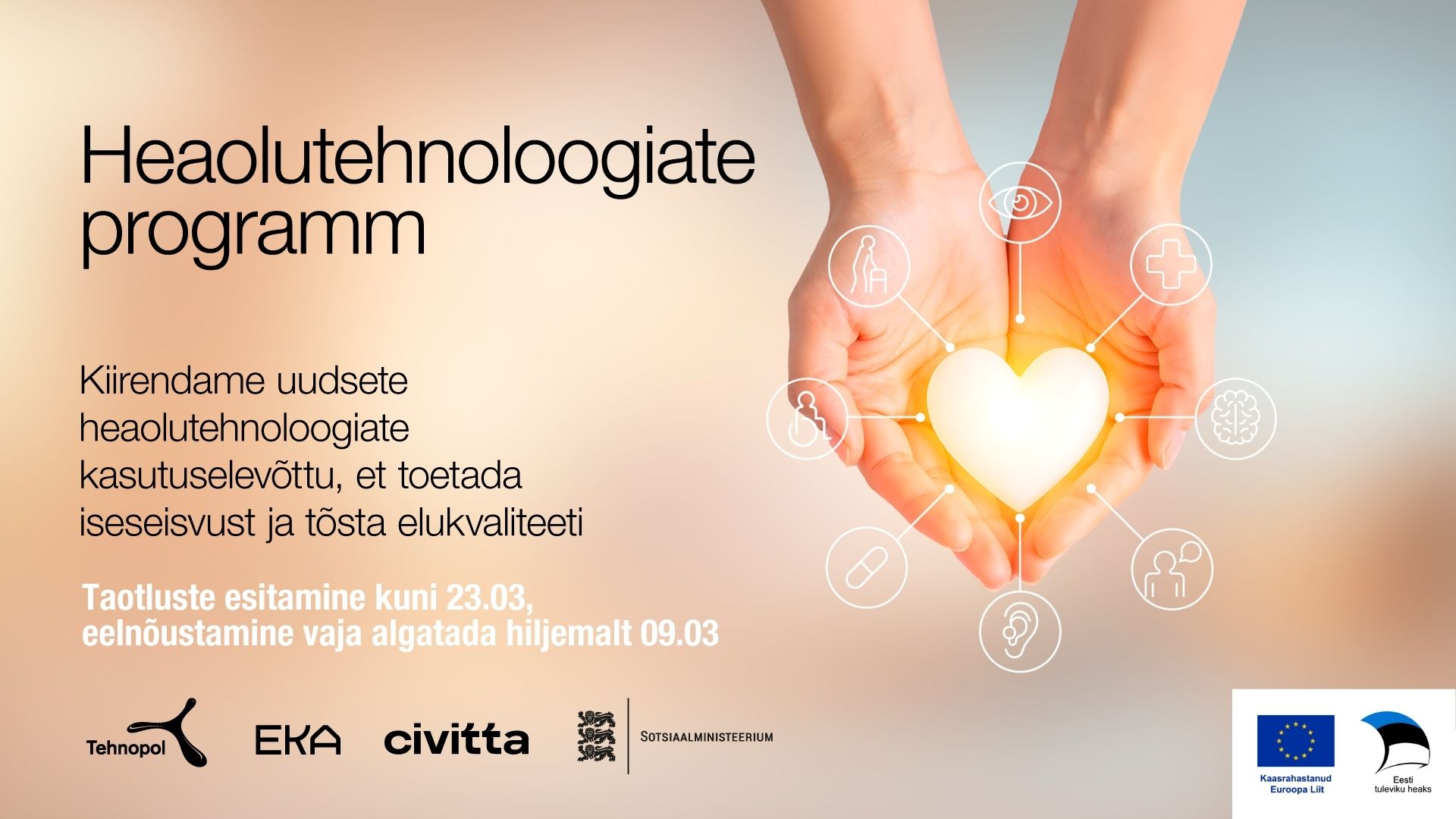 Heaolutehnoloogiate programmis osalemiseks algas taotluste esitamine ja eelnõustamine