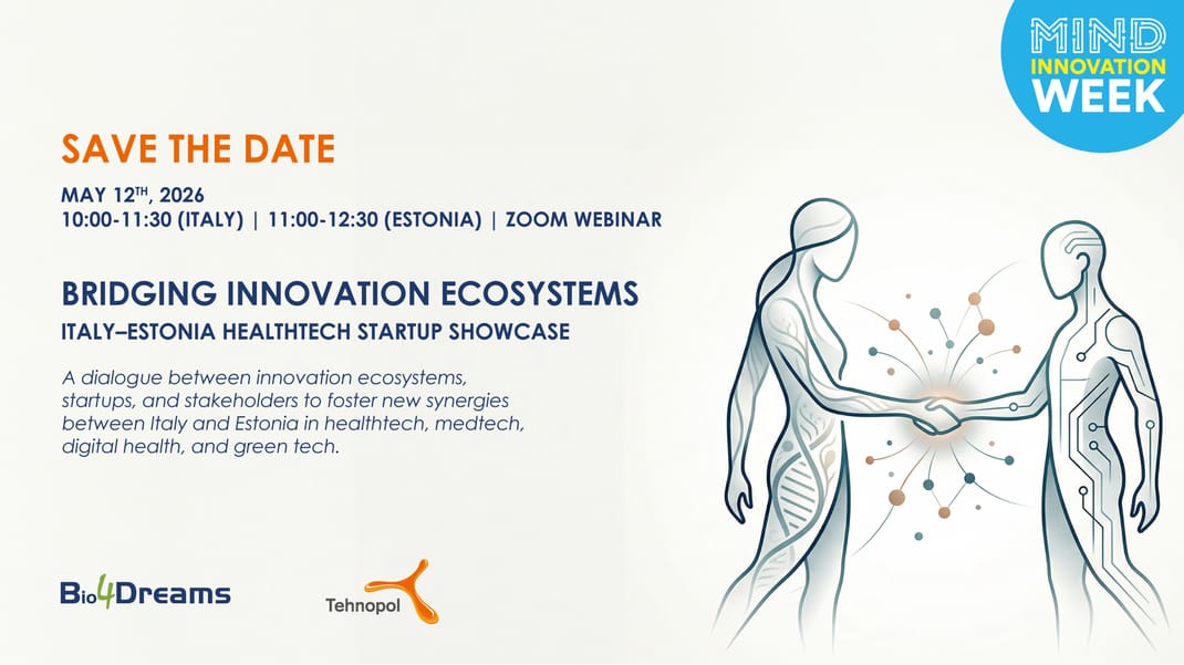 Bridging Innovation Ecosystems: Italy–Estonia Healthtech Startup Showcase